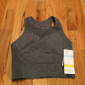NWT! Zella High Impact Run Gray Sports Bra